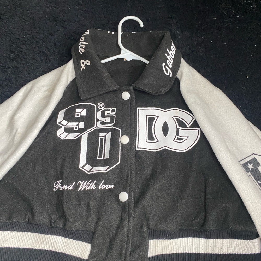 Dolce & Gabbana Cropped Bomber Varsity Jacket